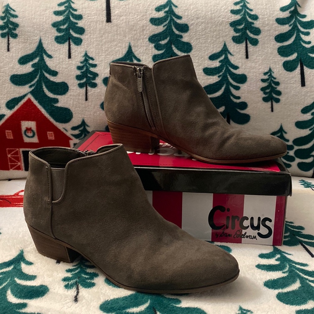 Circus by Sam Edelman Preston Gray Ankle Boots 9.5